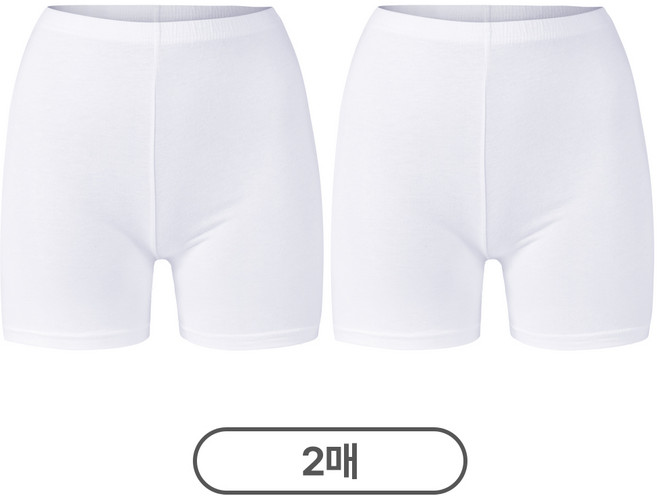 이즈유 국산 여성 면 속바지 3부 2매