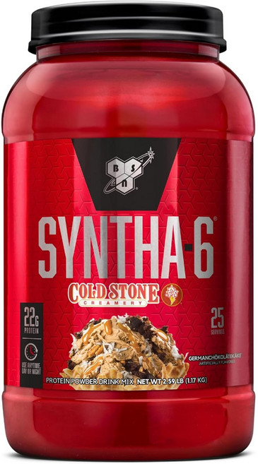 비에스엔 신타-6 프로틴 파우더 드링크 믹스 단백질 보충제 저먼 초콜릿 케이크, 1개, 1.17kg