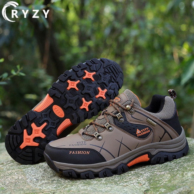YITU FASHION 男款越野防水登山鞋 戶外徒步鞋