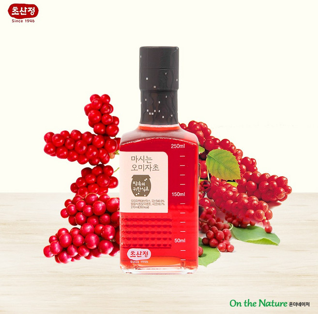 초산정 한상준 천연 자연발효 국산 꿀 오미자 식초, 270ml, 1개
