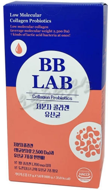 뉴트리원 비비랩 저분자콜라겐유산균(2g x 50포)x 1통, 100g, 1개 - 쿠팡