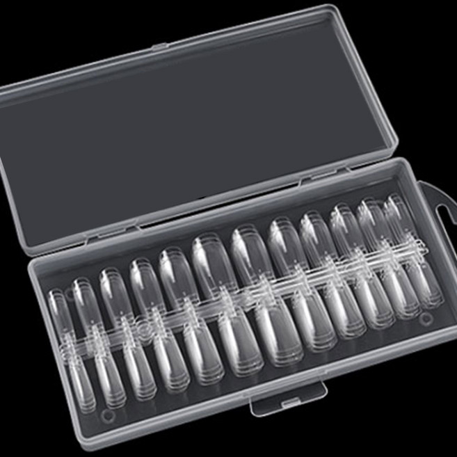 네일팁 240p 말랑 가짜손톱 네일연장 투명, 1개, 스퀘어240p