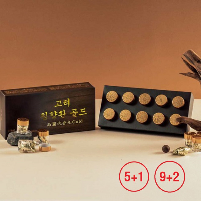[5+1][9+2] 침향환 고려침향 골드 명품 침향단, 3.75g, 110개
