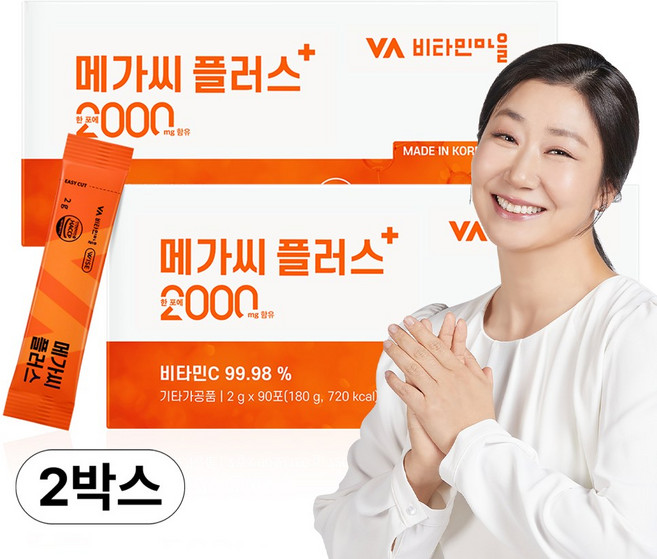 비타민마을 메가씨 플러스 비타민c 2000, 2개, 90회분