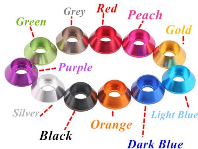 알루미늄 CNC 가공 와셔 알루미늄 합금 캡 헤드 가스켓 와셔 RC 부품용 M2 M2.5 M3 M4 M5 M6 M8 5 개 10 개, 03 M2  10pcs, 01 Silver