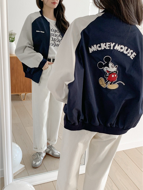 미키 나그랑 점퍼 자켓 디즈니정품 바람막이 재킷(2col)
