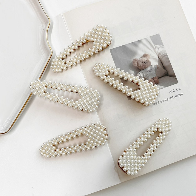 미다미 [5P세트] 벨라 진주 집게핀