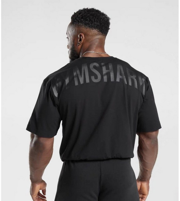 GYMSHARK 짐샤크 오버핏 로고 반팔티 남성 캐주얼 헬스웨어