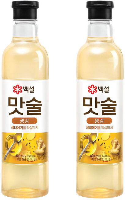 백설 맛술, 800ml, 2개