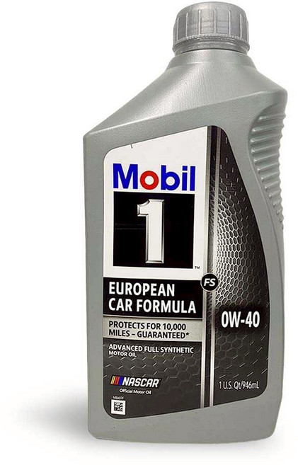 Mobil 1 European Car Formula 全合成機油, 0w40, 946ml, 1瓶
