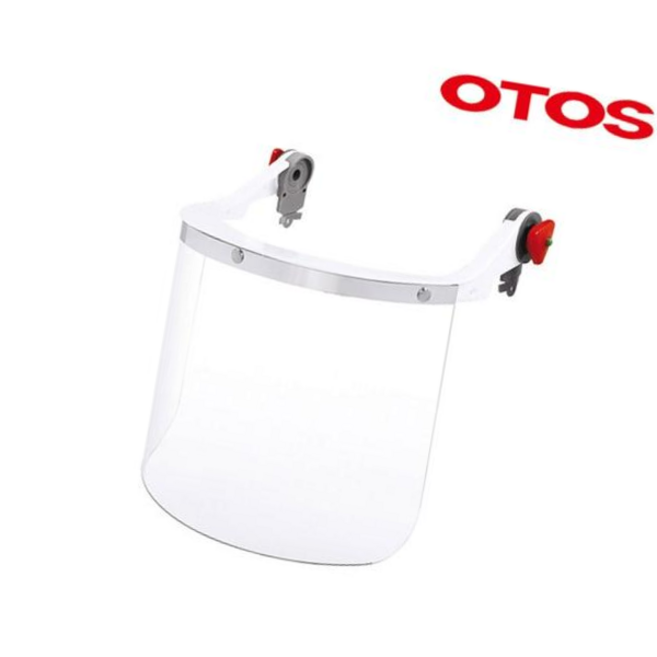 안전용품 오토스 보안면 안전모부착형 눈보호 안전안경 F-64A