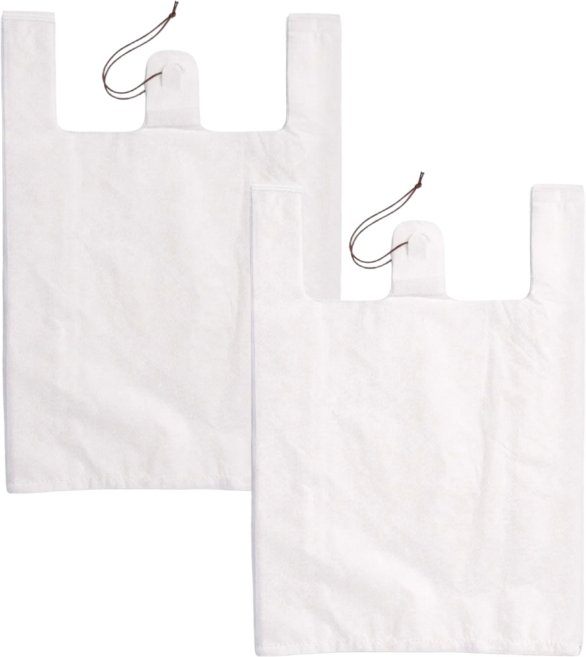 봉다리하우스 다용도 손잡이 배달 마트봉투 유백, 10L, 200개