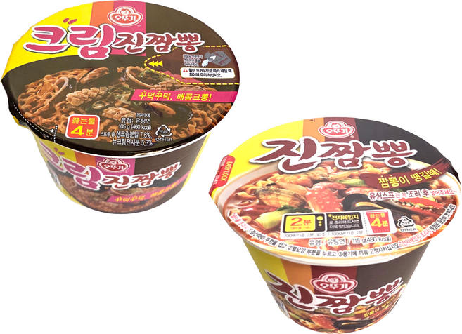 크림진짬뽕6개 + 진짬뽕6개, 1개