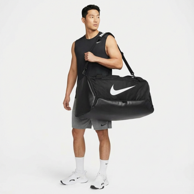 [국내매장판] 나이키 브라질리아 더플백 시리즈 여행 헬스 캠핑 운동용 가방, L (95L), 1개