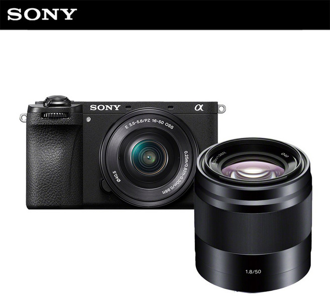 소니 공식대리점 카메라 A6700L (SELP1650) + SEL50F18 패키지 미러리스 알파, 단품