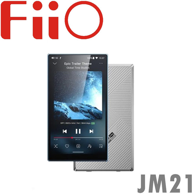 FiiO音樂播放器 輕巧便攜 多格式支援 大容量儲存, 銀色, JM21