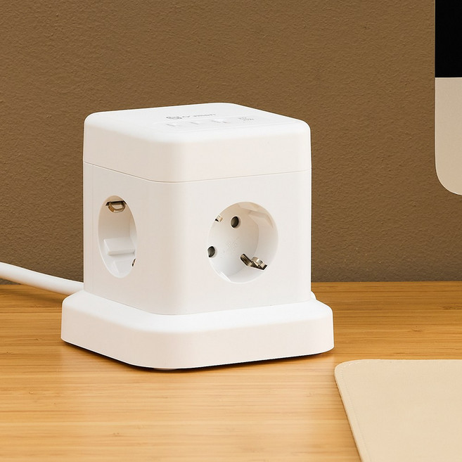 오지렌 고속충전 고용량 타워형 멀티탭, 1개, 화이트4구(PD20W)