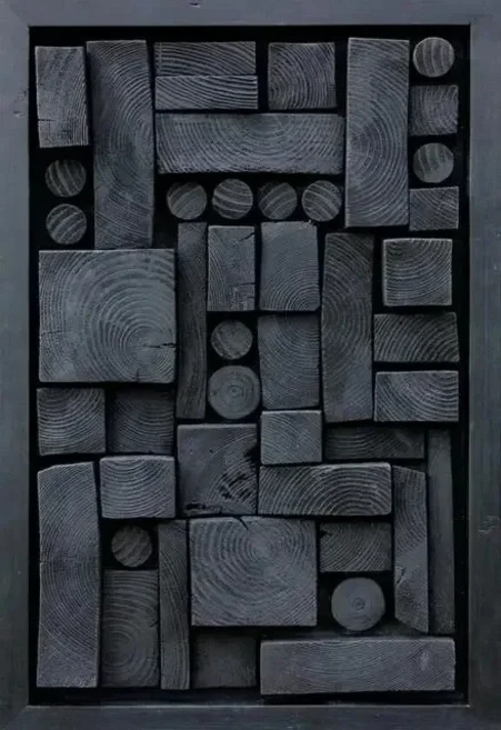 거실용 모던 D 기하학 나무 질감 아트 미니멀리스트 벽 장식 포스터 캔버스 홈 데코, D. 30x40cm No Frame, 06 P17, 1개