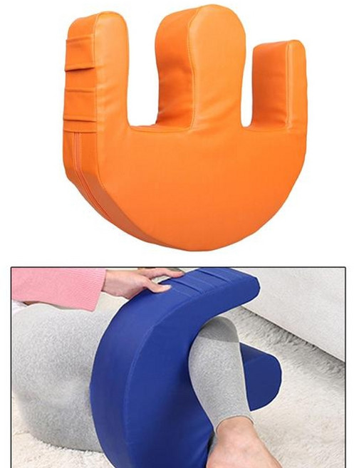 자세 변환 용구 욕창 방지 매트 쿠션 에어 환자용 anti decubitus bed Turn over aid washable Comfort u shaped u pad 쿠션 노인, 주황색, 1개