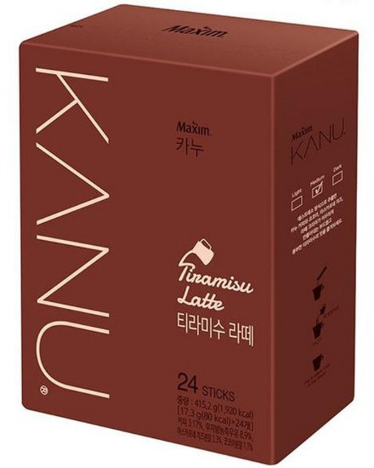 맥심 카누 티라미수 라떼 17.3gx24T 동서식품, 없음