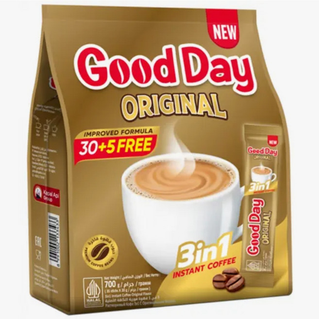 굿데이 오리지날 커피 3in1 700g 인도네시아 goodday original coffee, 2개, 35개입, 20g