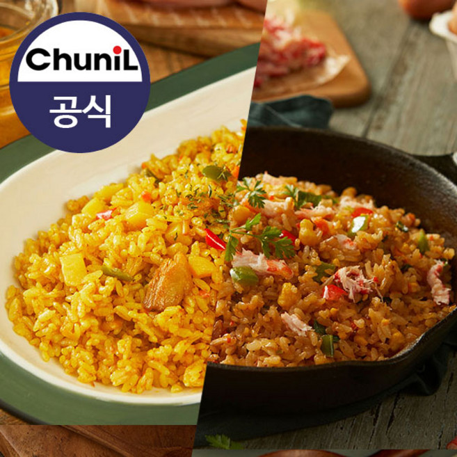 [천일식품]인기볶음밥(각2봉 총10봉)갈릭 야채 햄야채 치킨커리 게살, 1개, 200g