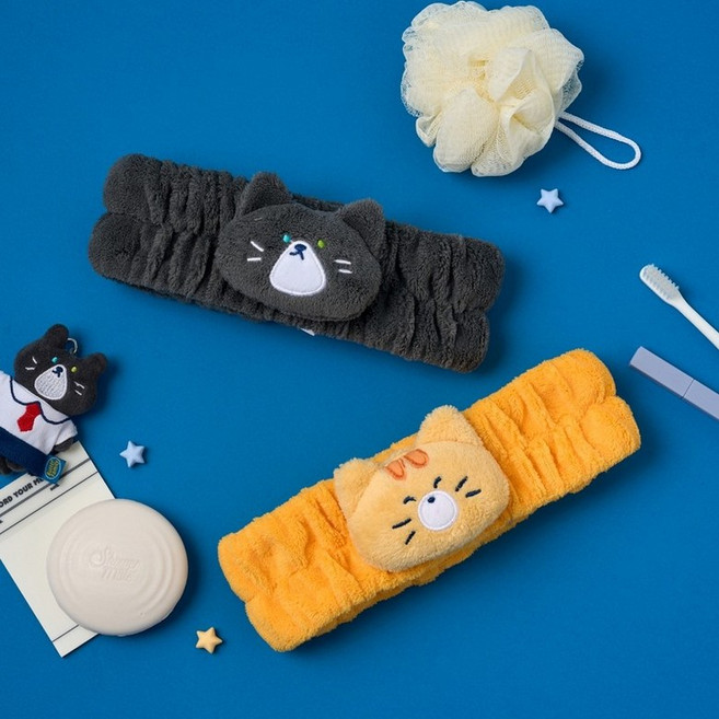 모던하우스 버터샵 밀크캣스쿨 치즈괭 오드괭 커플 세안밴드 FREE 793189