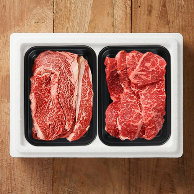 [횡성한우명가]한상 로스구이 11호 (등심x2/채끝) / 0.75kg, 없음