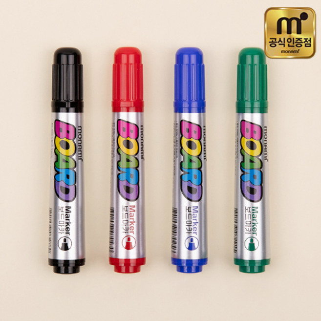 아트박스/호사문구 [모나미] 보드마카 (4색 택1), 적색, 적색