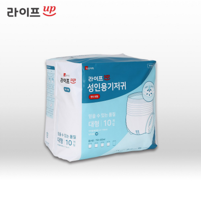 라이프업 성인용기저귀 팬티형 대형 1팩 10매, 10개입, 1개