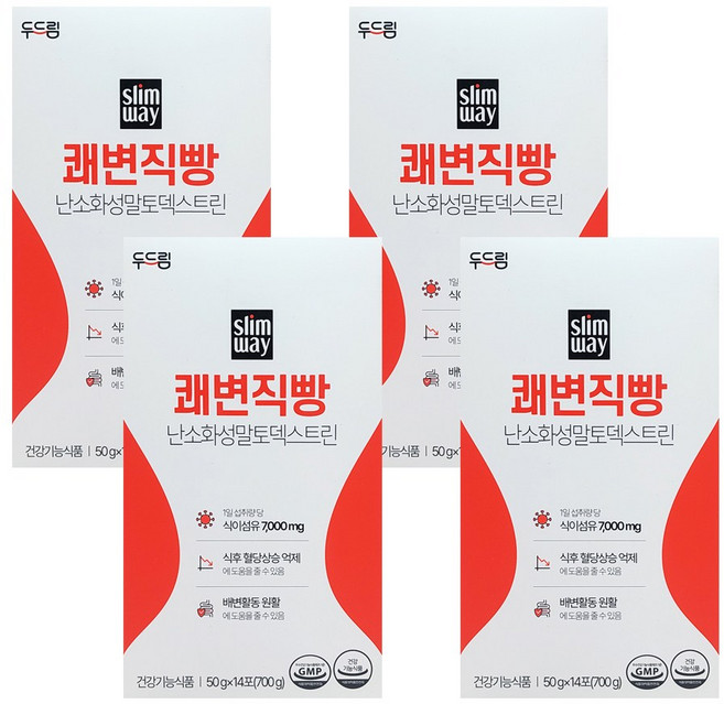 슬림웨이 쾌변직빵 난소화성말토덱스트린 식이섬유, 50g, 56개