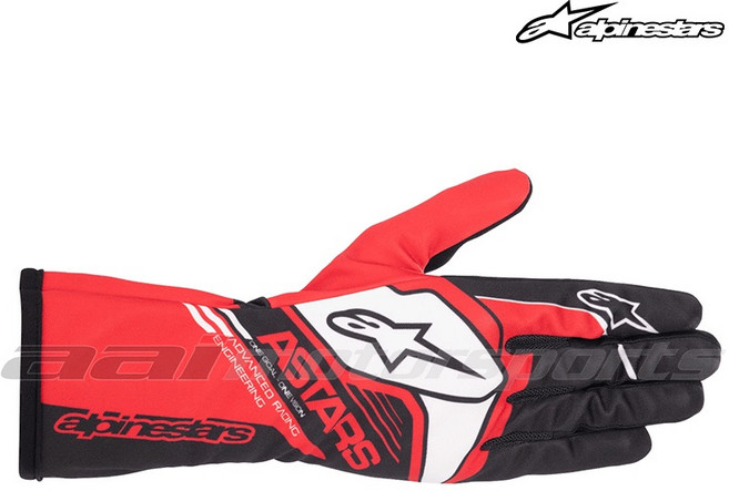 Alpinestars Tech 1-K Race S. Karting 賽車手套, 紅黑,M, 1個