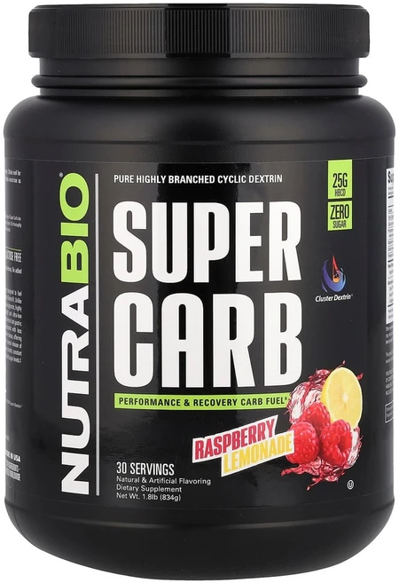 뉴트라바이오랩스 슈퍼 카브 라즈베리 레모네이드 834g(1.8lb), 834g, 1개 - 쿠팡