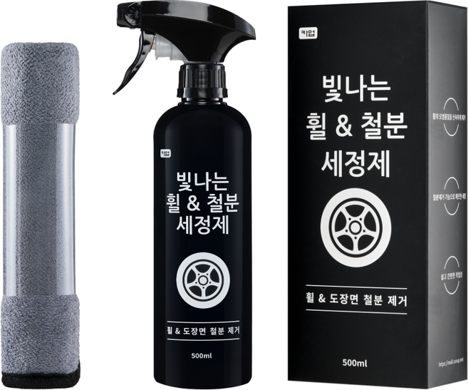 카업 빛나는 휠 철분 세정제, 1개, 500ml