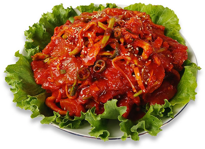 [나주수산] 콕 홍어무침 1kg 아르헨티나 미숙성 누구나 먹을 수 있는 밥 반찬 선물용 가정용, 1개