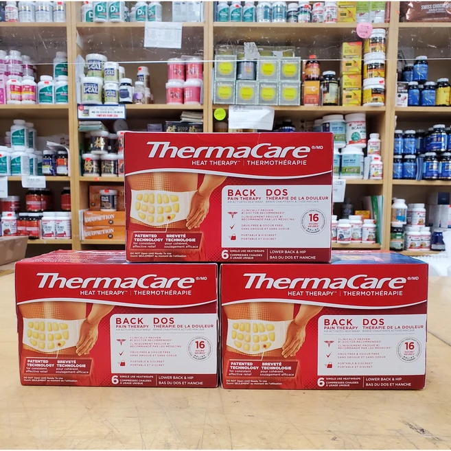 Robax Heatwraps Thermacare Back Pain 6 Heatwraps*3박스 로백스 허리통증 완화 허리 아프신분 1박스에 6개 3박스 묶음배송(총 18개), 18개 - 쿠팡