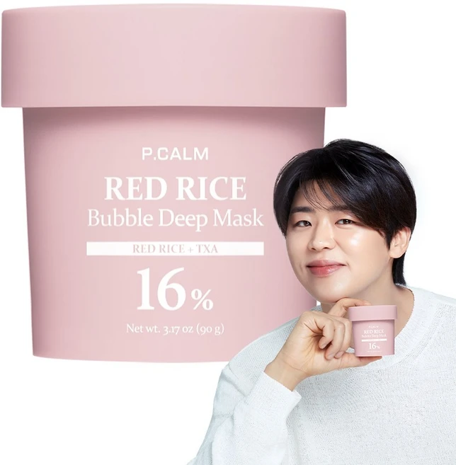 피캄 붉은 쌀 버블 딥 마스크, 1개, 1개입 - 쿠팡