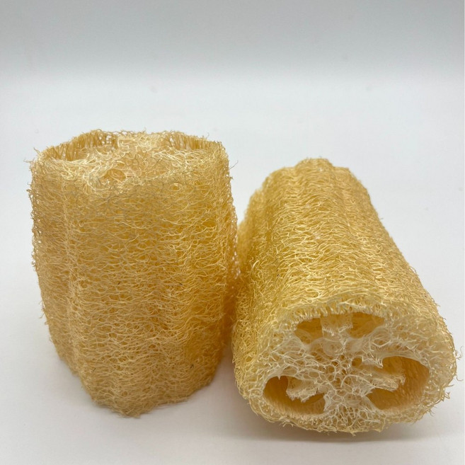 ibooooo 天然絲瓜絡洗碗刷, 切節直徑5cm以上*8cm, 1個
