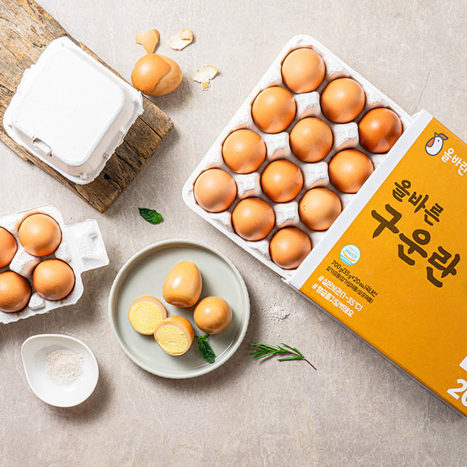 한국양계농협 국내산 100% 올바른 구운란 20구, 1개