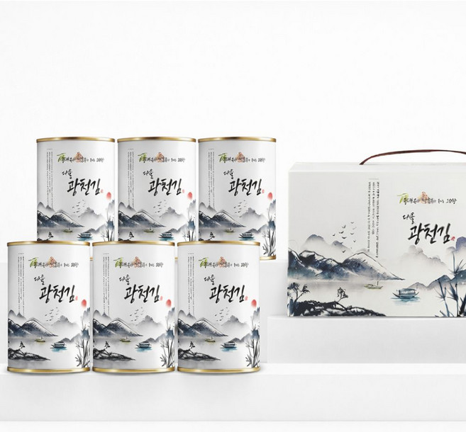 다올 광천김 6호 (36g*6캔), 1세트