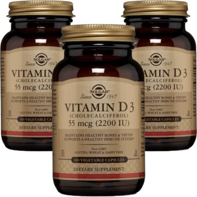 솔가 비타민D3 5000IU 100정 X 3통, 1개