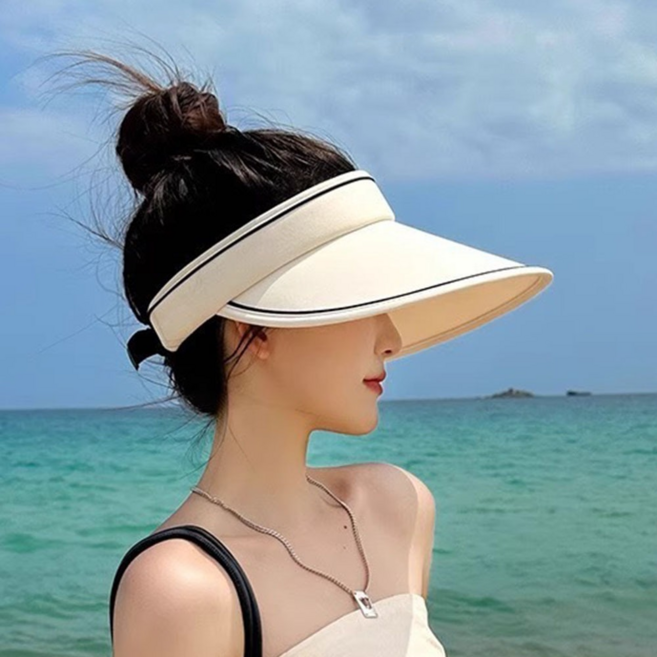 하니모아 여성 UV 자외선차단 와이드 썬캡 챙모자