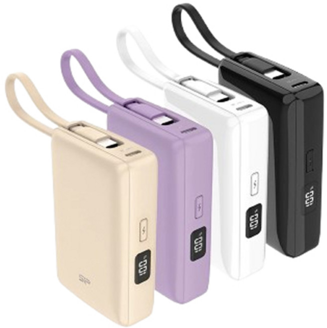 行動電源 輕巧便攜 掛繩設計, 黑色, SP廣穎 CP10