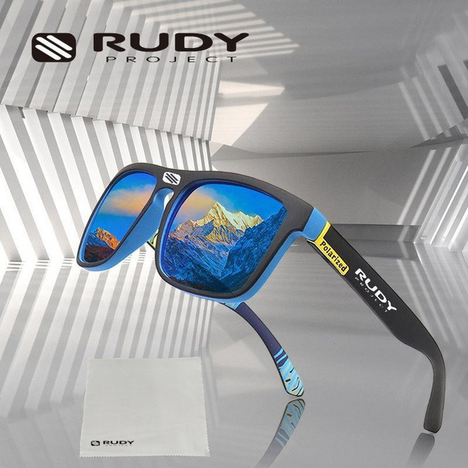 RUDY PROJECT 사이클링 스포츠 안경 방풍 도로 자전거 남성과 여성을위한 특수 보호 선글라스, blue, 1개