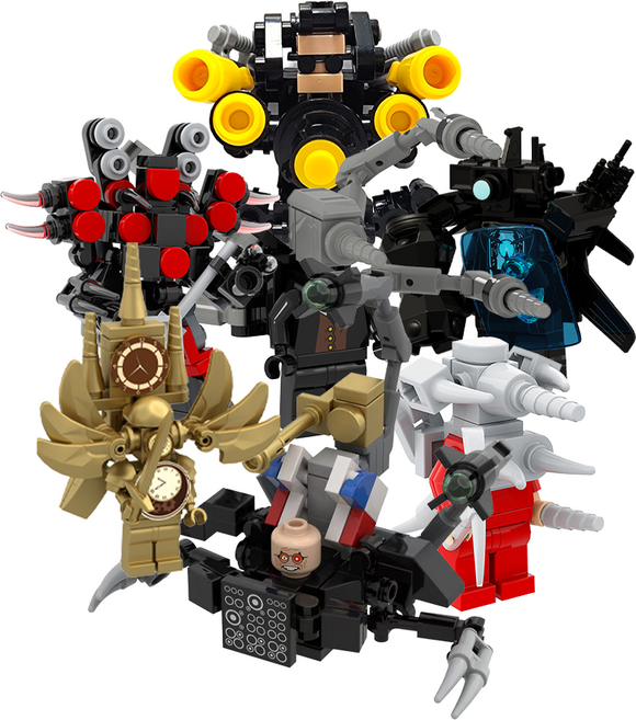 로앤제이 스키비디 토일렛 미니블록 7종세트 스키비디 멀티버스 3, 1개 세트(7pcs), 1개