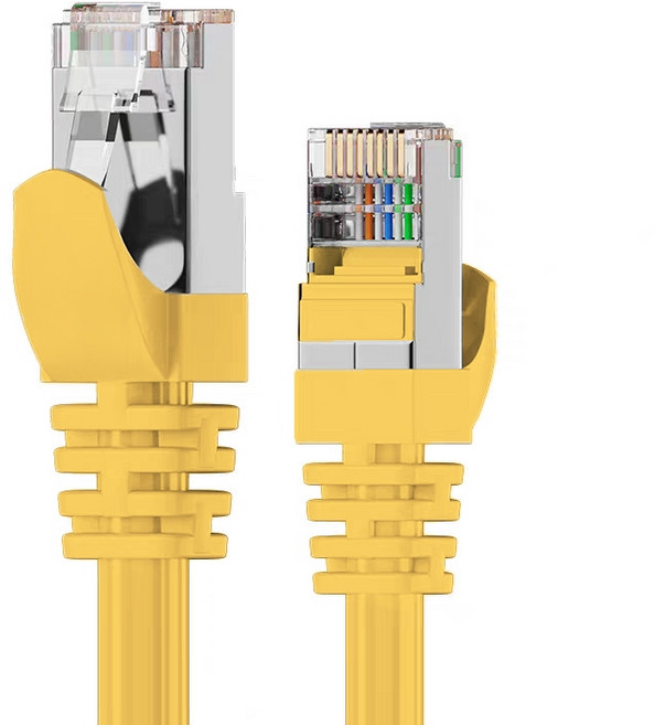 Cat.6A 高速網路線 RJ45 電競網路線 LG135, 黃,10m, 1個, 10m
