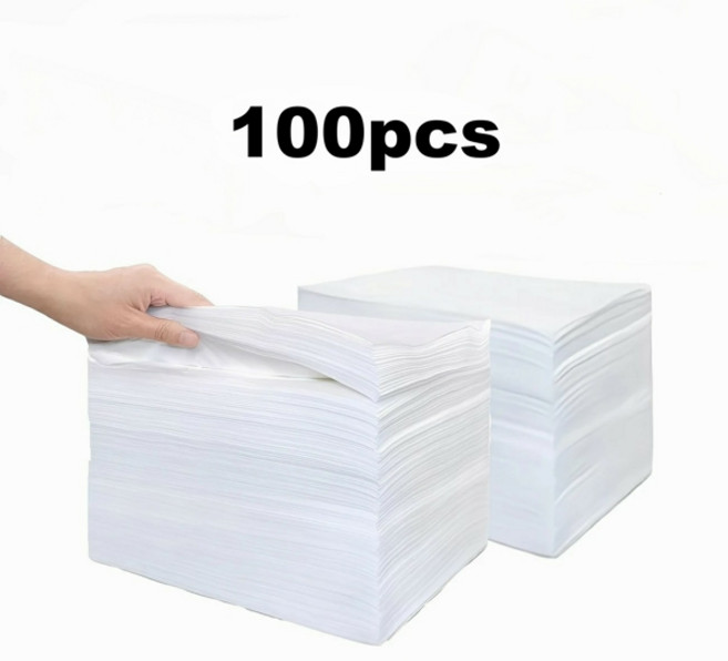 10/20/50/100 개 일회용 마사지 시트 부직포 두꺼운 통기성 마사지 시트 뷰티 시트, [04] 100pcs