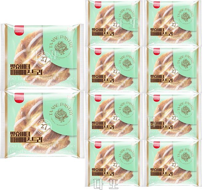 발효 따베패스츄리 삼립/빵 부드러움, 10개, 100g