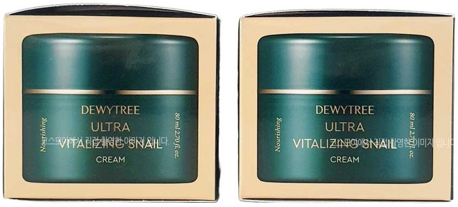 듀이트리 달팽이 크림 80mL 2개 스네일 울트라 바이탈라이징 주름개선 탄력크림