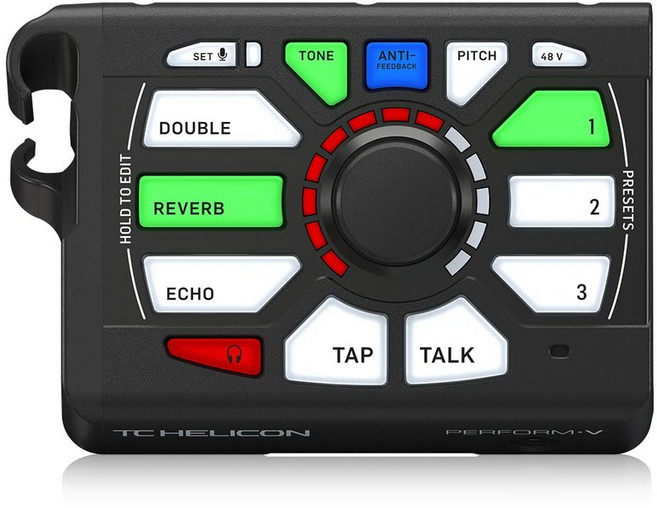 TC Helicon Perform-V 보컬 용 멀티 이펙터 마이크 스탠드 마운트 가능 이펙트